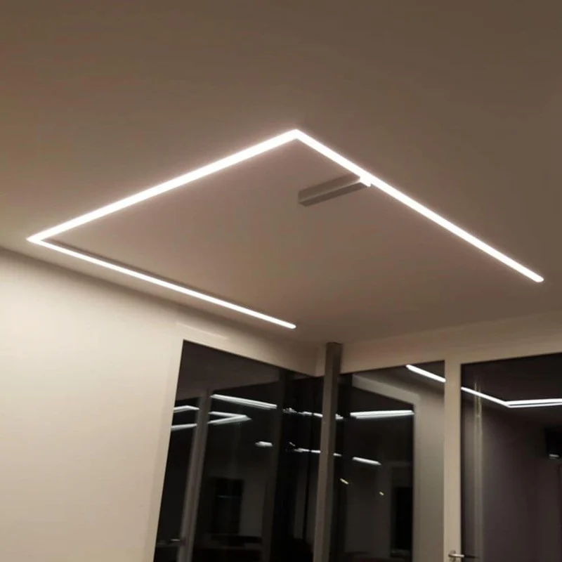 XXL Aufbauprofil 200cm Weiß ohne Abdeckung für LED-Strips