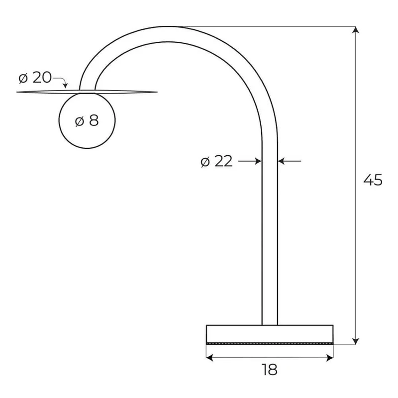 LED Tischleuchte Enigma 3000K