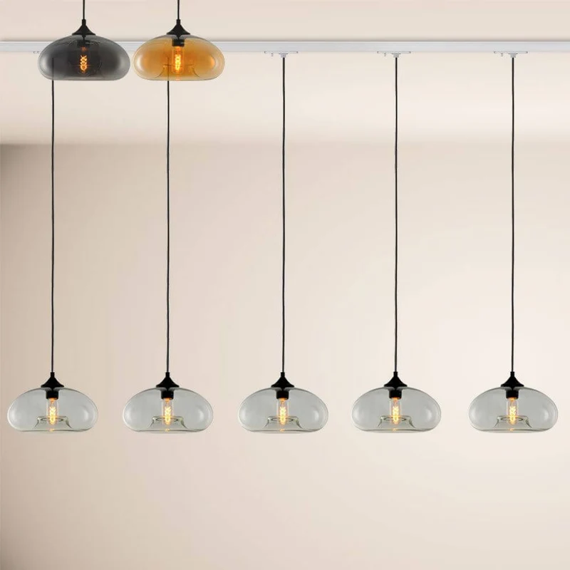 s.luce Cruet Low Esstisch-Pendelleuchte 1-Phasen-Schiene Endeinspeiser