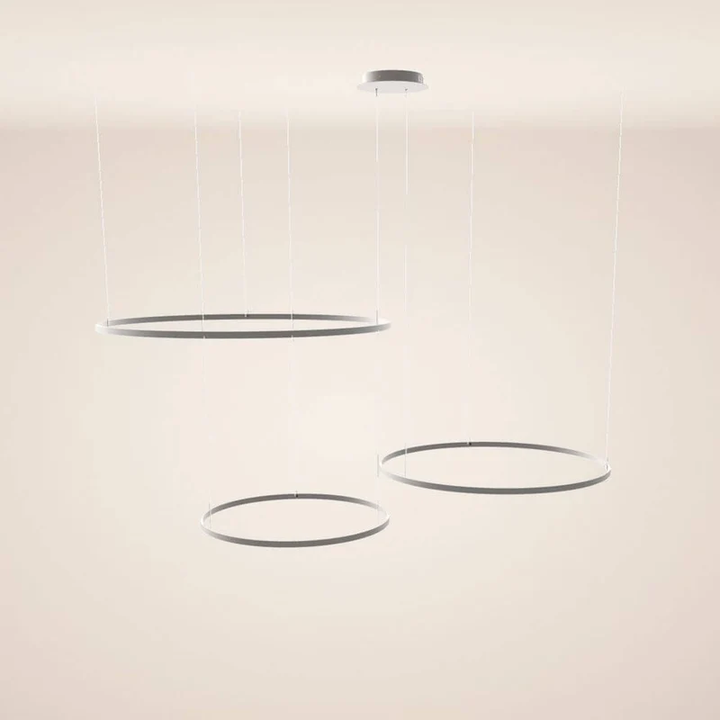 s.luce LED Ring Pendelleuchte 3-flammig Exzentrisch