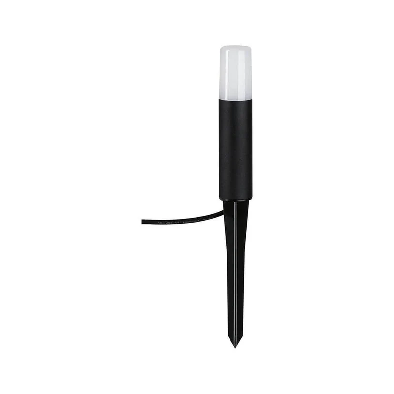 Plug & Shine LED Pollerleuchte Flarea Metall Schwarz IP65