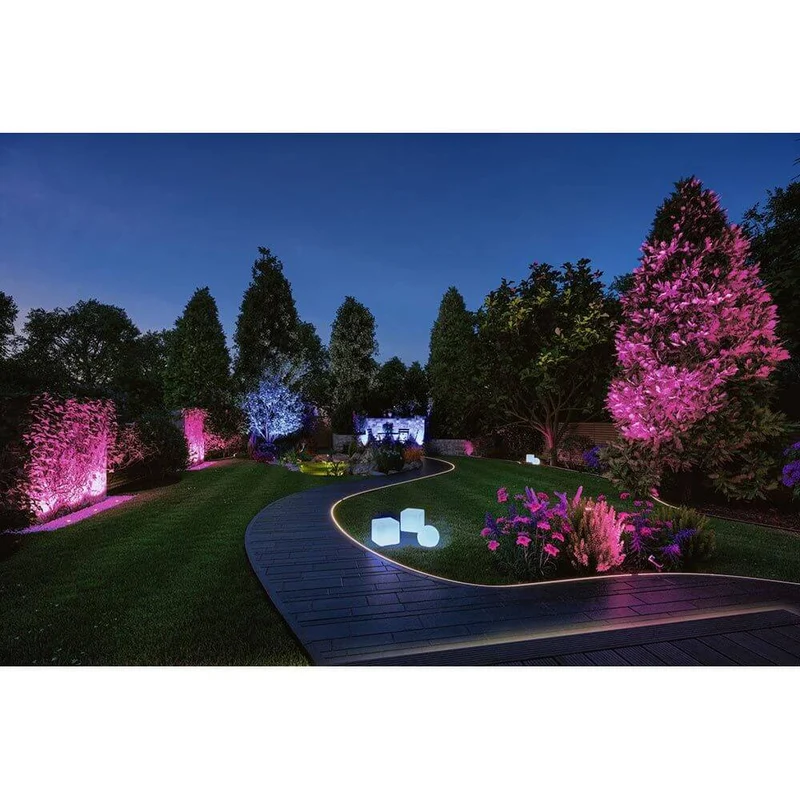 Plug & Shine LED Gartenstrahler Smart Home Zigbee Anthrazit IP65