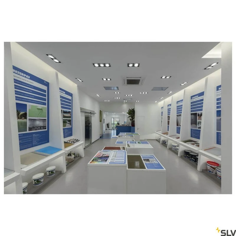 Kadux 2 ES111 Downlight eckig Weiß max. 2x50W