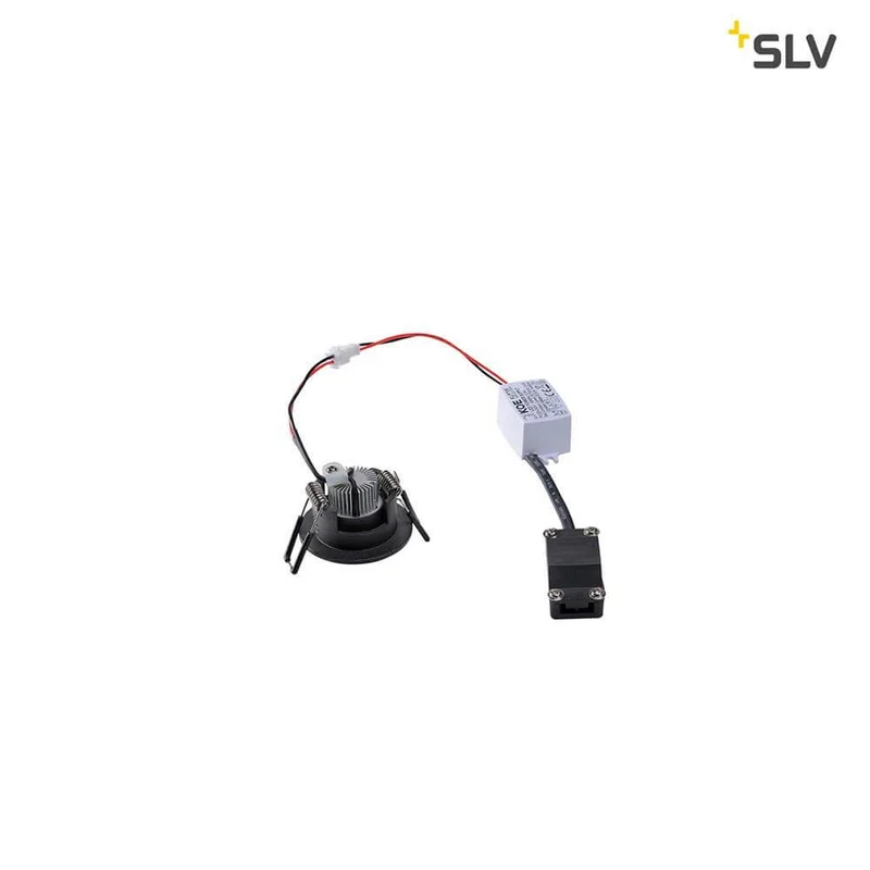 New Tria Mini Round Downlight Schwarz 30° 3000K