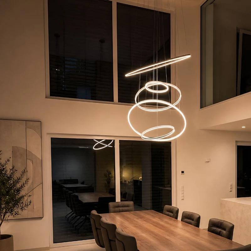 s.luce LED Ring Pendelleuchte rund Direkt oder Indirekt