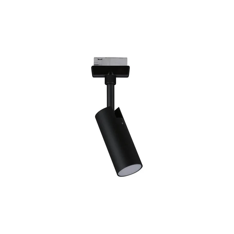 U-Rail LED Schienenspot Tubo Einzelspot Schwarz-Matt, Chrom