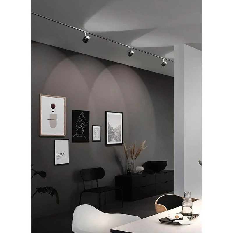 U-Rail LED Schienenspot Oculus Einzelspot Dimmbar Chrom-Matt