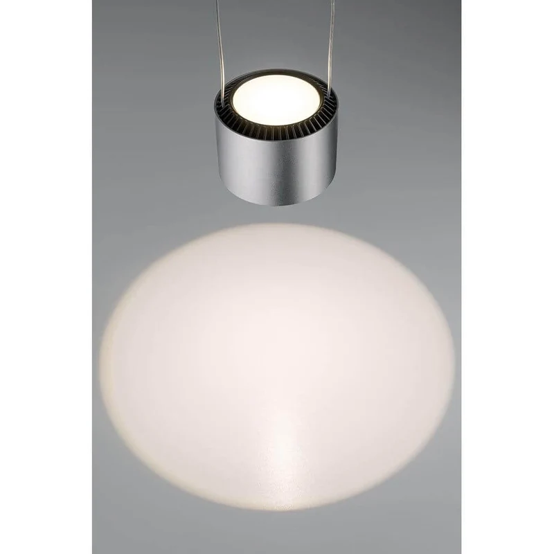 U-Rail LED Pendelleuchte Aldan Chrom-Matt Schwarz