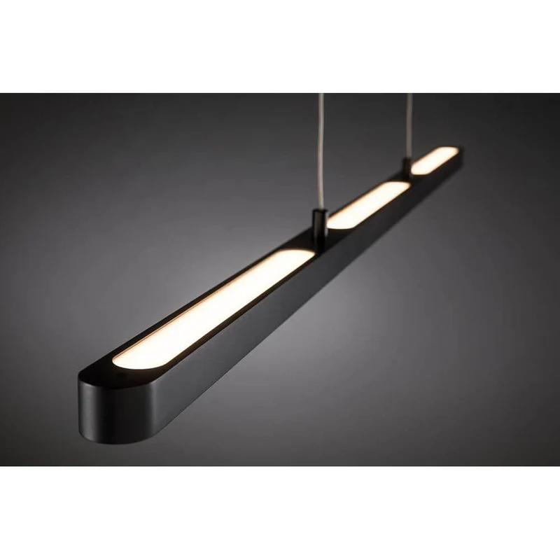 U-Rail LED Pendelleuchte Lento Dimmbar Schwarz-Matt