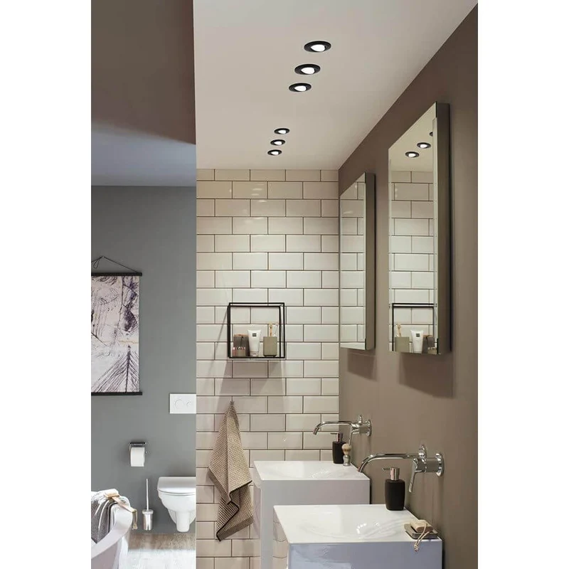 LED HomeSpa Einbauleuchte Calla Basis-Set Ø 9cm Schwarz-Matt IP65