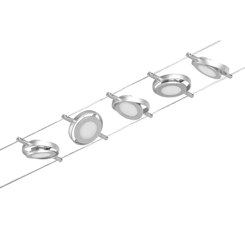 CorDuo LED Seilsystem Round Mac Basis-Set Chrom-Matt