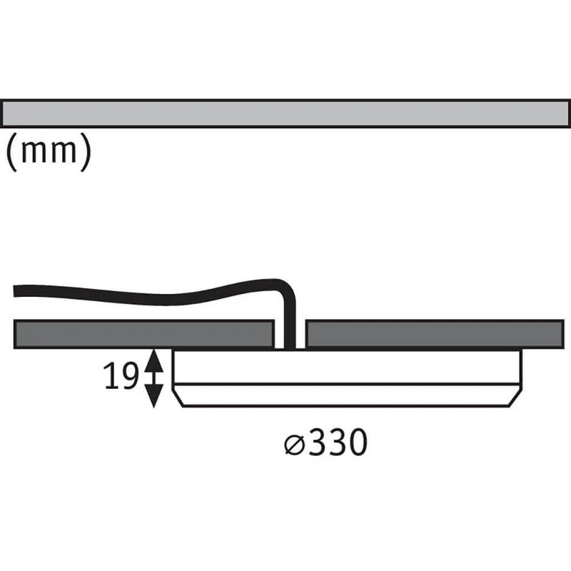 LED Einbaupanel 2 in 1 Wand- & Deckenleuchte Ø 30cm Weiß