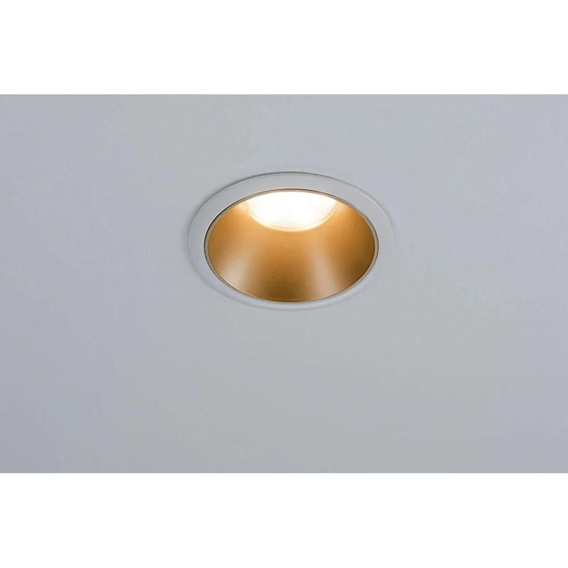 LED Einbauleuchte Cole Basis-Set Rund Weiß, Gold