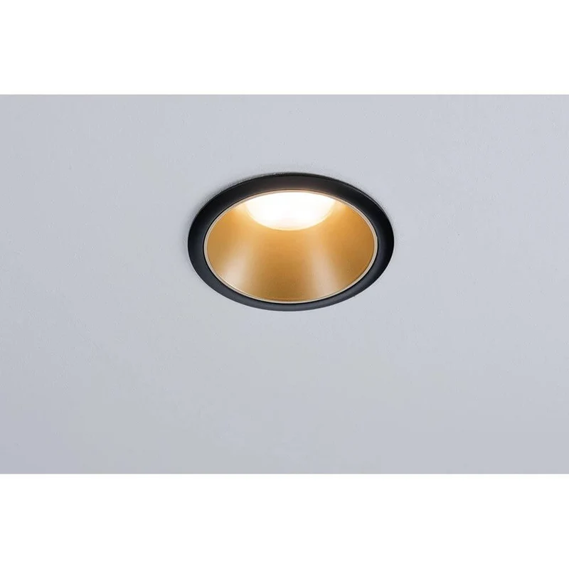 LED Einbauleuchte Cole Schwarz, Gold