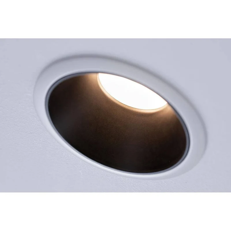 LED Einbauleuchte Cole Basis 3er-Set Weiß, Schwarz