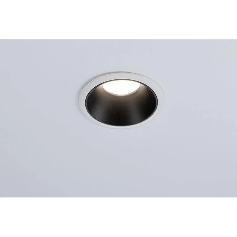 LED Einbauleuchte Cole LED Rund 8,8cm Weiß, Schwarz