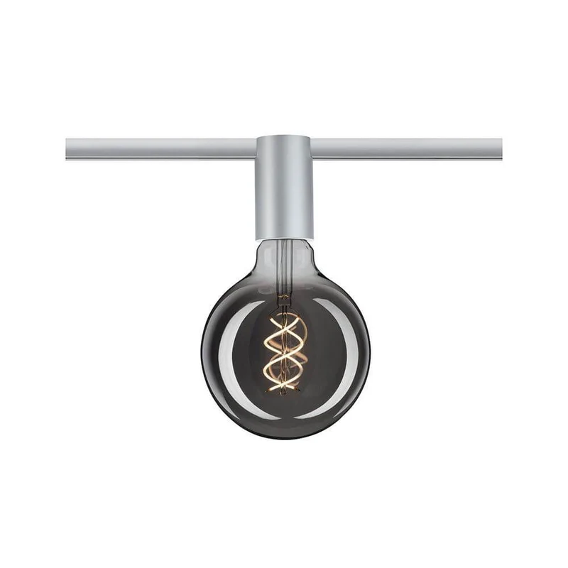 U-Rail Schienenspot Socket Einzelspot Chrom-Matt