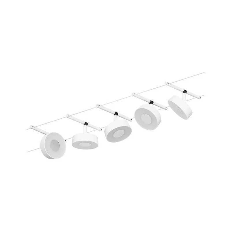 CorDuo LED Seilsystem Circle Basis-Set Weiß, Chrom