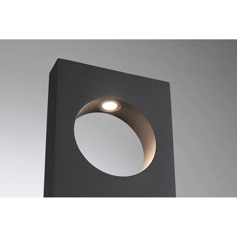 Plug & Shine LED Pollerleuchte Ivo IP65 Grau