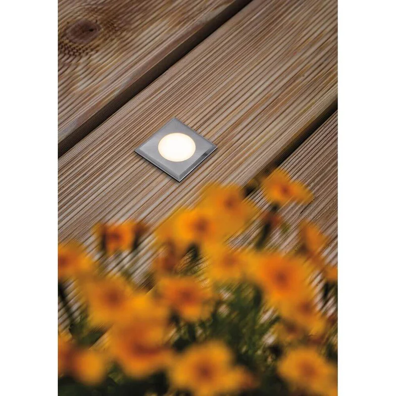 House LED Bodeneinbauleuchte Eckig Edelstahl IP67