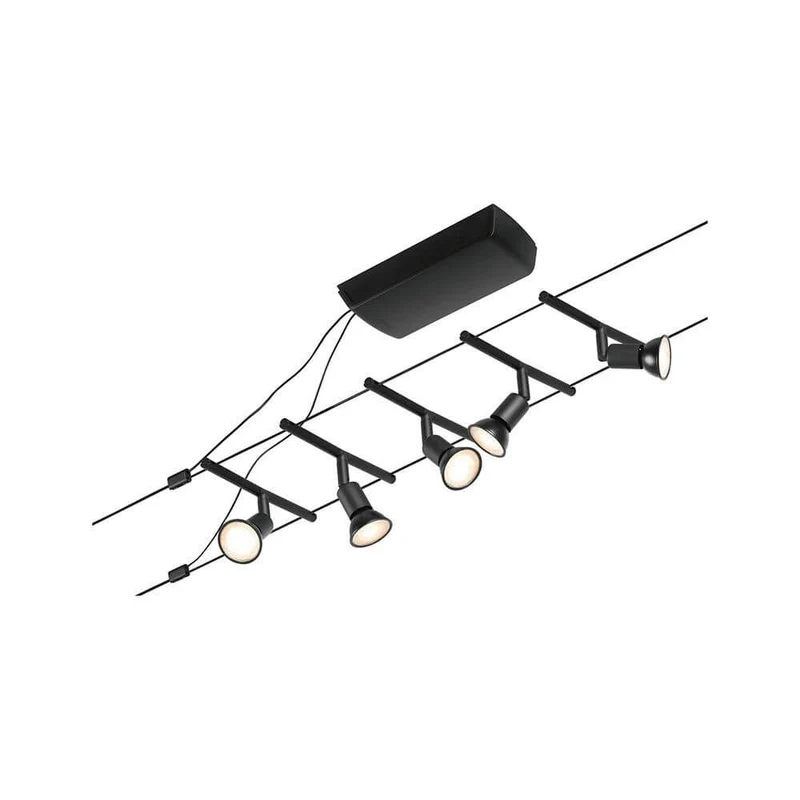CorDuo Seilsystem Salt Basis-Set Schwarz-Matt, Chrom