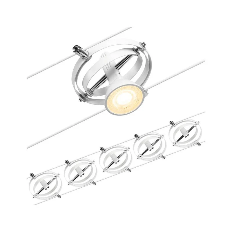 CorDuo Seilsystem Cardan Basis-Set Weiß-Matt, Chrom