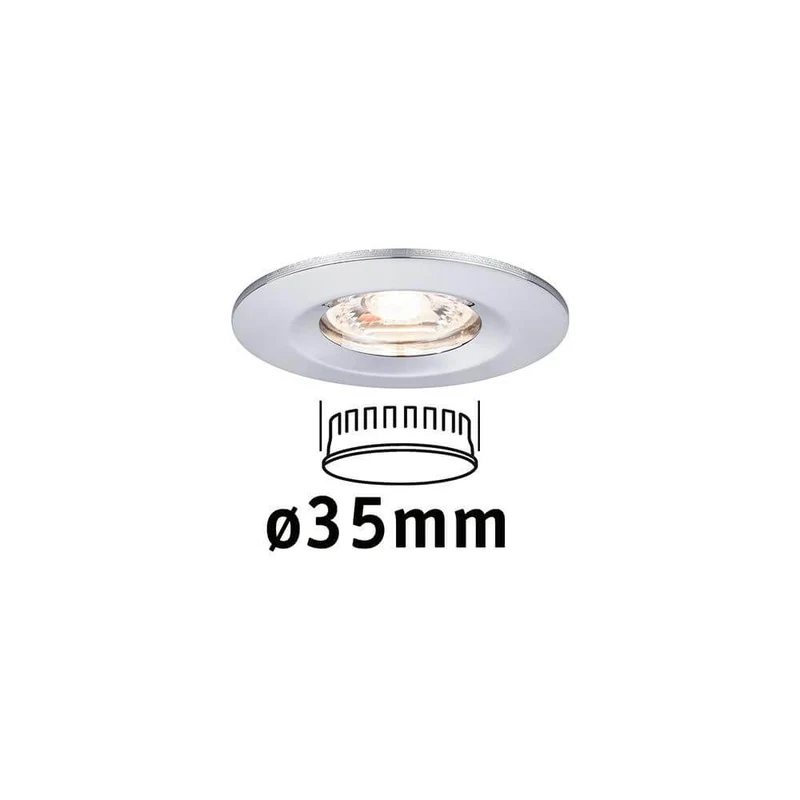 LED Einzelleuchte Nova Mini starr Rund 6,5cm Chrom