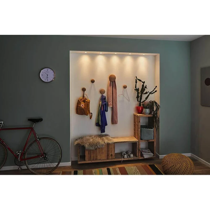 LED Einzelleuchte Nova Mini starr Rund 6,5cm Chrom