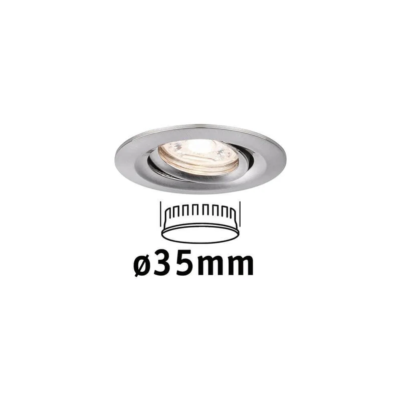 LED Einzelleuchte Nova Mini Schwenkbar Alu-Gebürstet