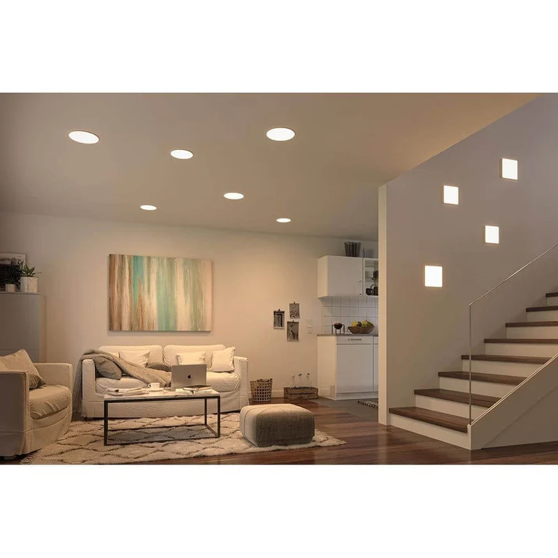 VariFit LED Einbaupanel Veluna mit 3-Stufen-Dimmer Eckig Satin