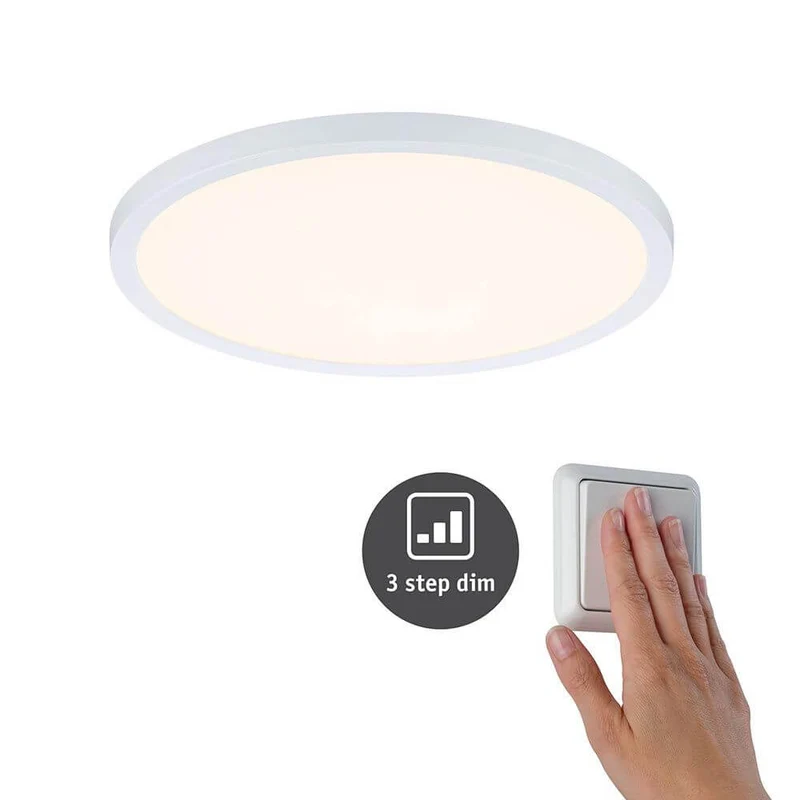 VariFit LED Einbaupanel Areo in 3-Stufen-Dimmer Ø 23cm Weiß