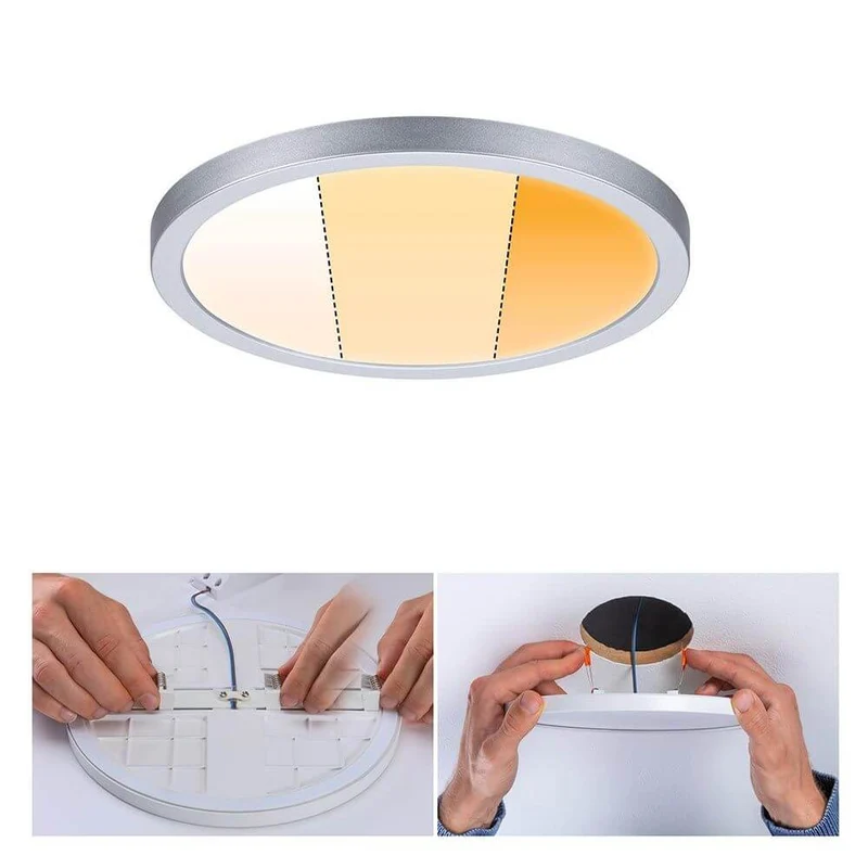 VariFit LED Einbaupanel Dim-to-Warm Areo Rund Chrom-Matt