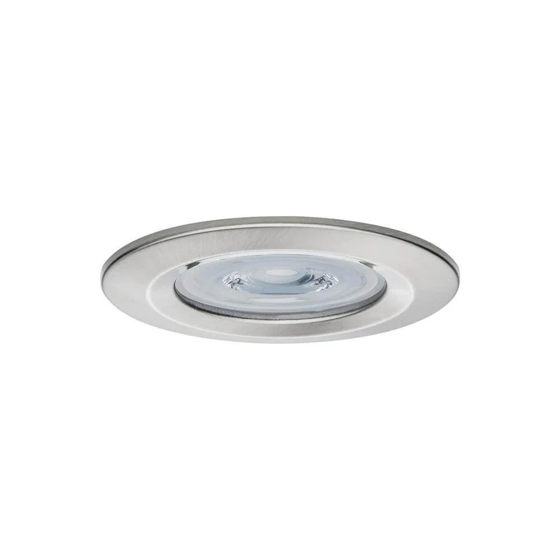 LED Einbauleuchte Nova Basis-Set starr Rund Ø 7,8cm Alu-Gebürstet