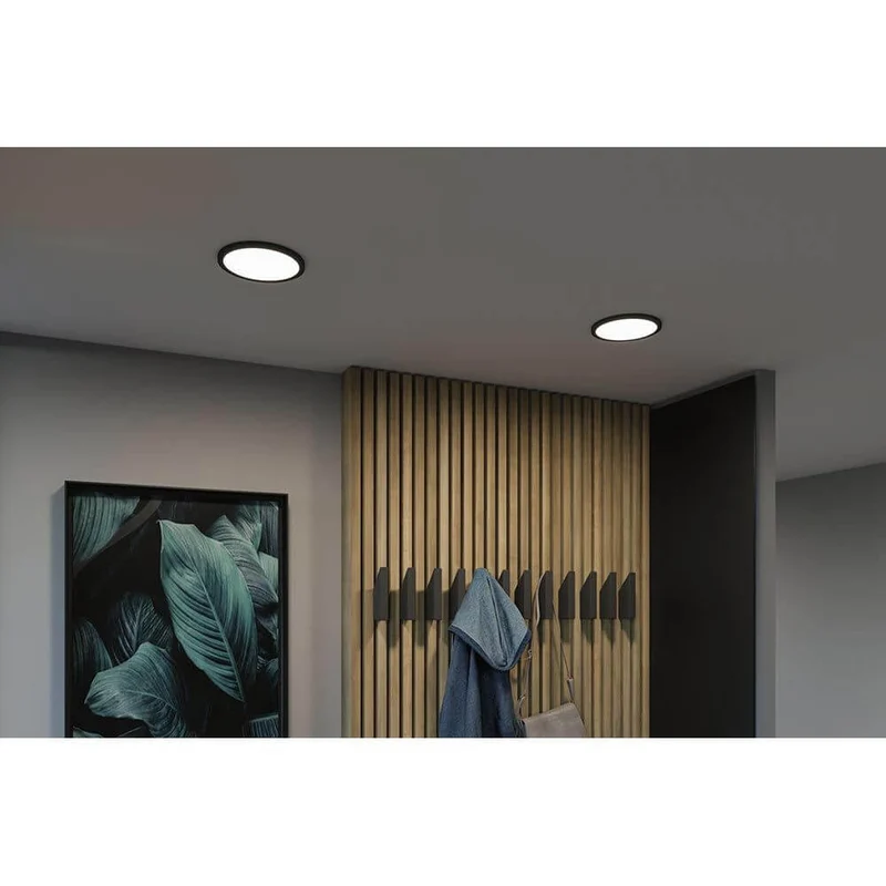 VariFit Areo LED Einbaupanel Schwarz mit 3 Stufen-Dimmer