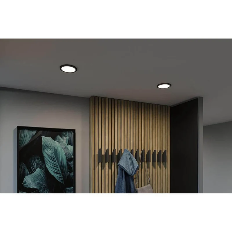 VariFit LED Einbaupanel Areo Rund Ø 11,8 Schwarz