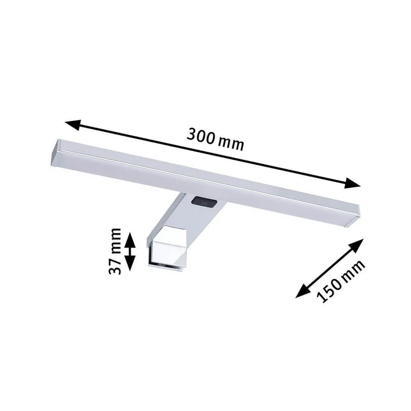 LED HomeSpa Spiegelleuchte Selo Weiß, Chrom