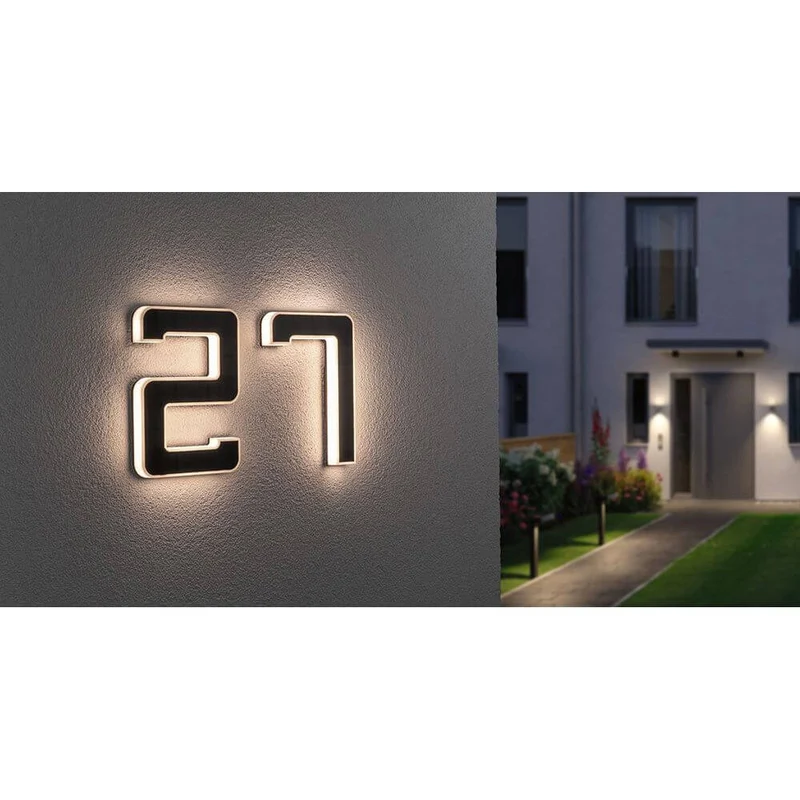 Solar LED Hausnummernleuchte Nummer 9