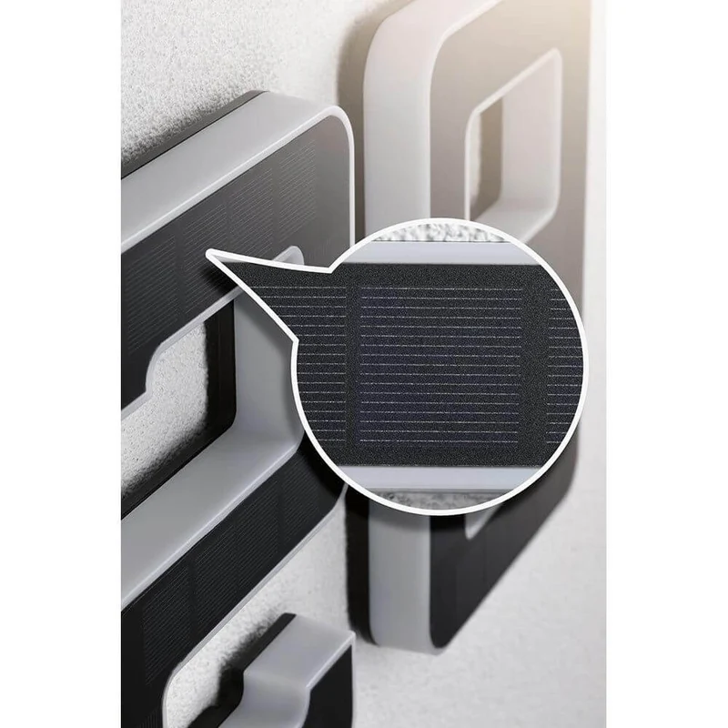 Solar LED Hausnummernleuchte Nummer 5