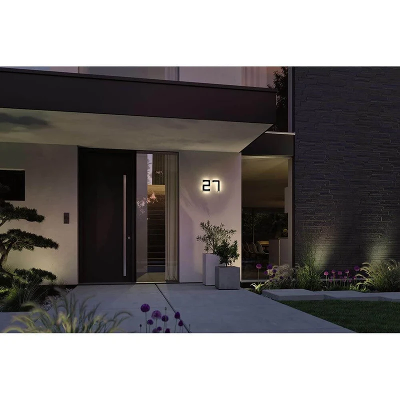 Solar LED Hausnummernleuchte Nummer 4