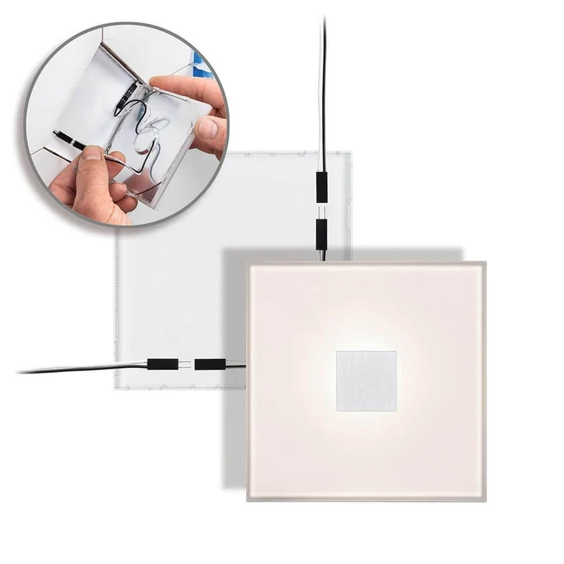 LumiTiles Kabel Square Warmweiß 0,7m Schwarz
