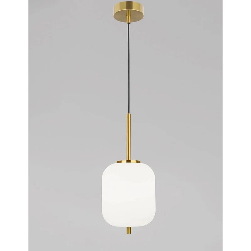 Lato Hängelampe Gold, Weiß