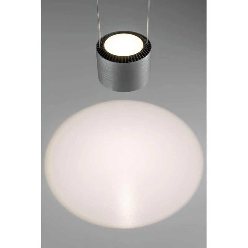 LED Pendelleuchte Aldan Schwarz, Alu-Gebürstet