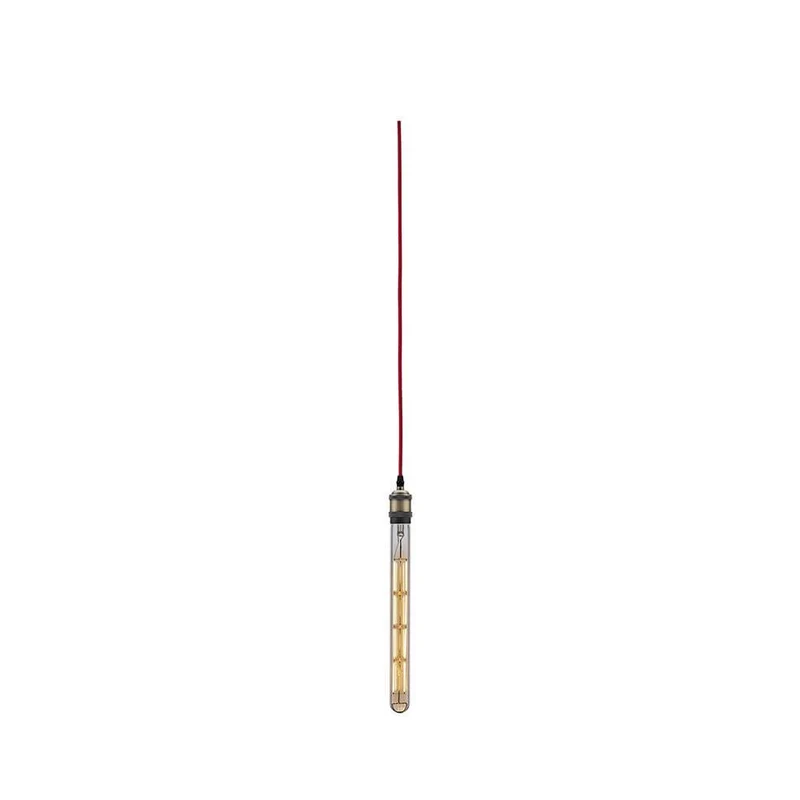 Neordic Pendelleuchte Eldar inkl. Stecker Rot, Chrom