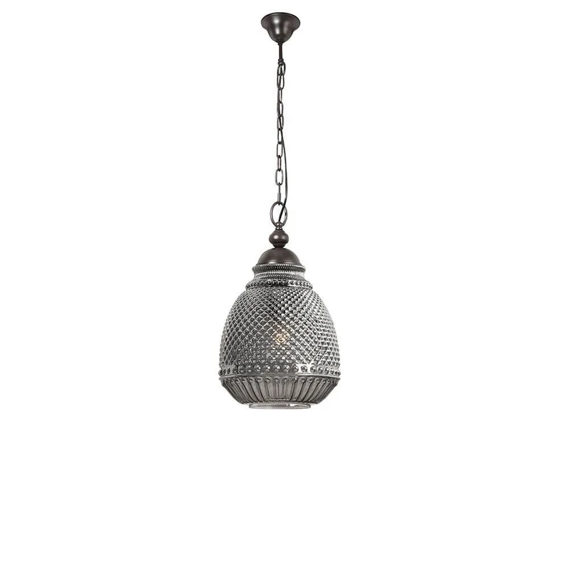 Toulon Glas-Pendellampe Metall