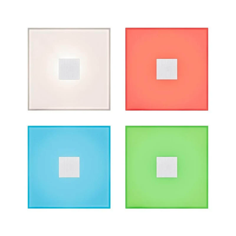 LumiTiles LED Fliesen Square 5er-Set Metall Kunststoff