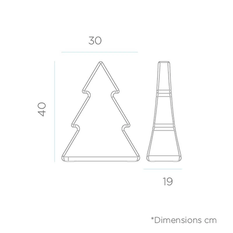 Beleuchteter LED Weihnachtsbaum Pinus 40cm