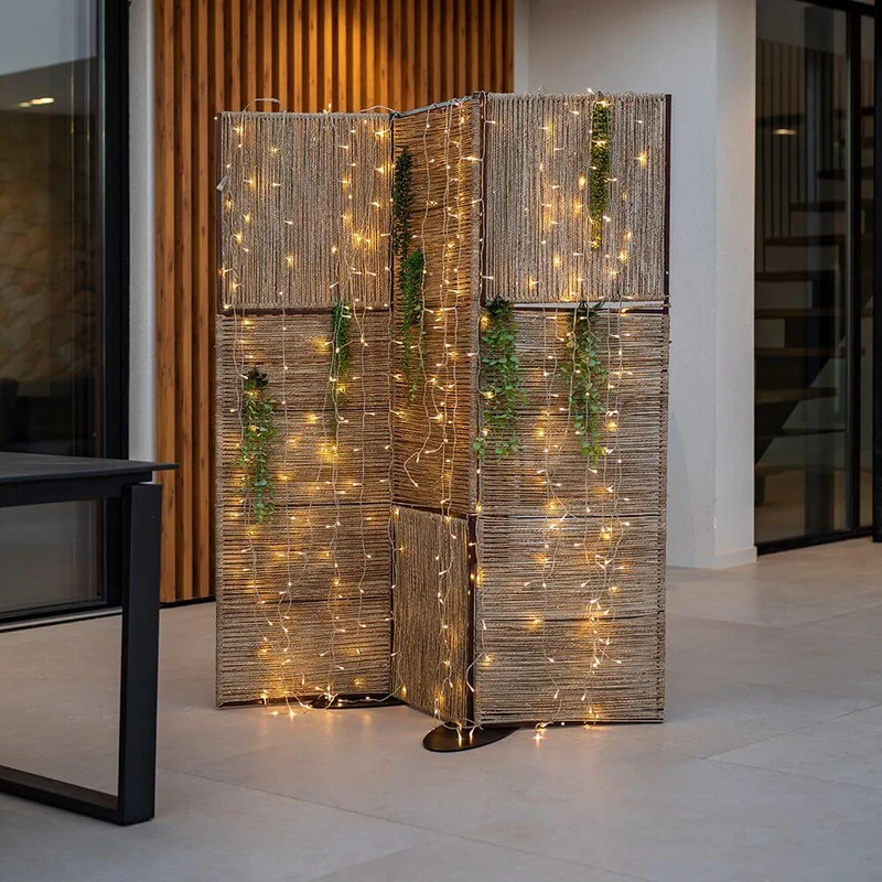 Biombo Milos Stellwand aus Jute