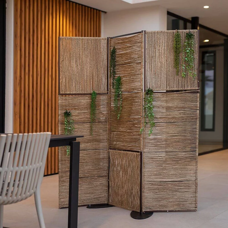 Biombo Milos Stellwand aus Jute