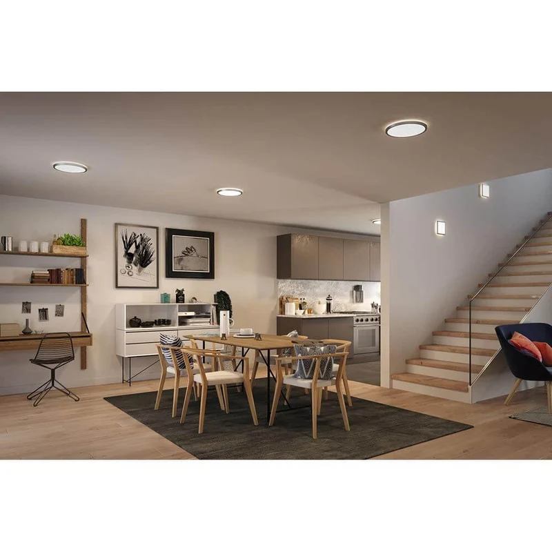 LED Panel Atria Shine Eckig Chrom-Matt