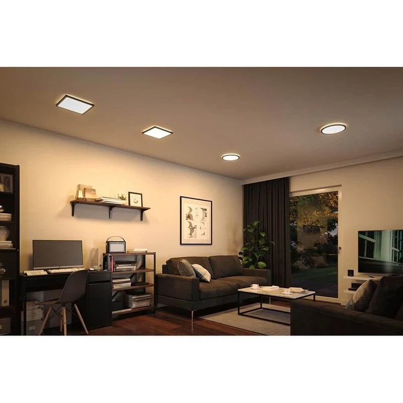 LED Panel Atria Shine Rund Schwarz